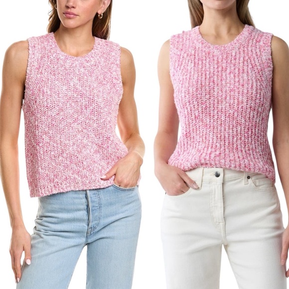 Splendid Elysees Sweater Tank, Fiore Marl (Pink) sz. S - Picture 7 of 14